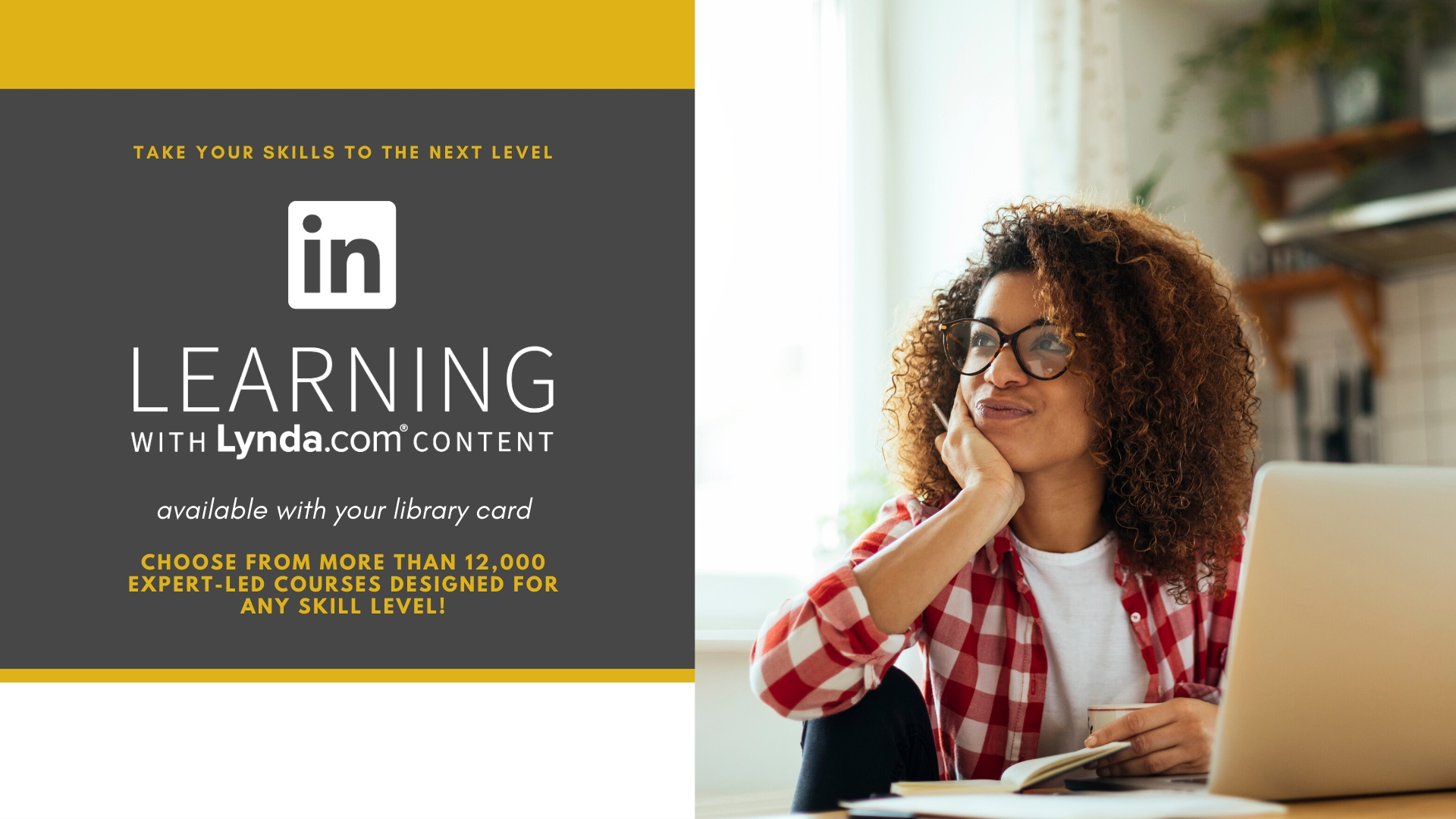 Image for promoting LinkedIn Learning on digital signage