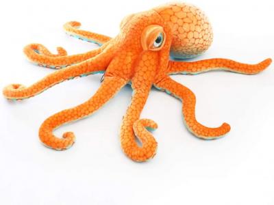 Stuffed orange octopus