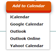 Add to Calendar button fully expanded showing various calendar options